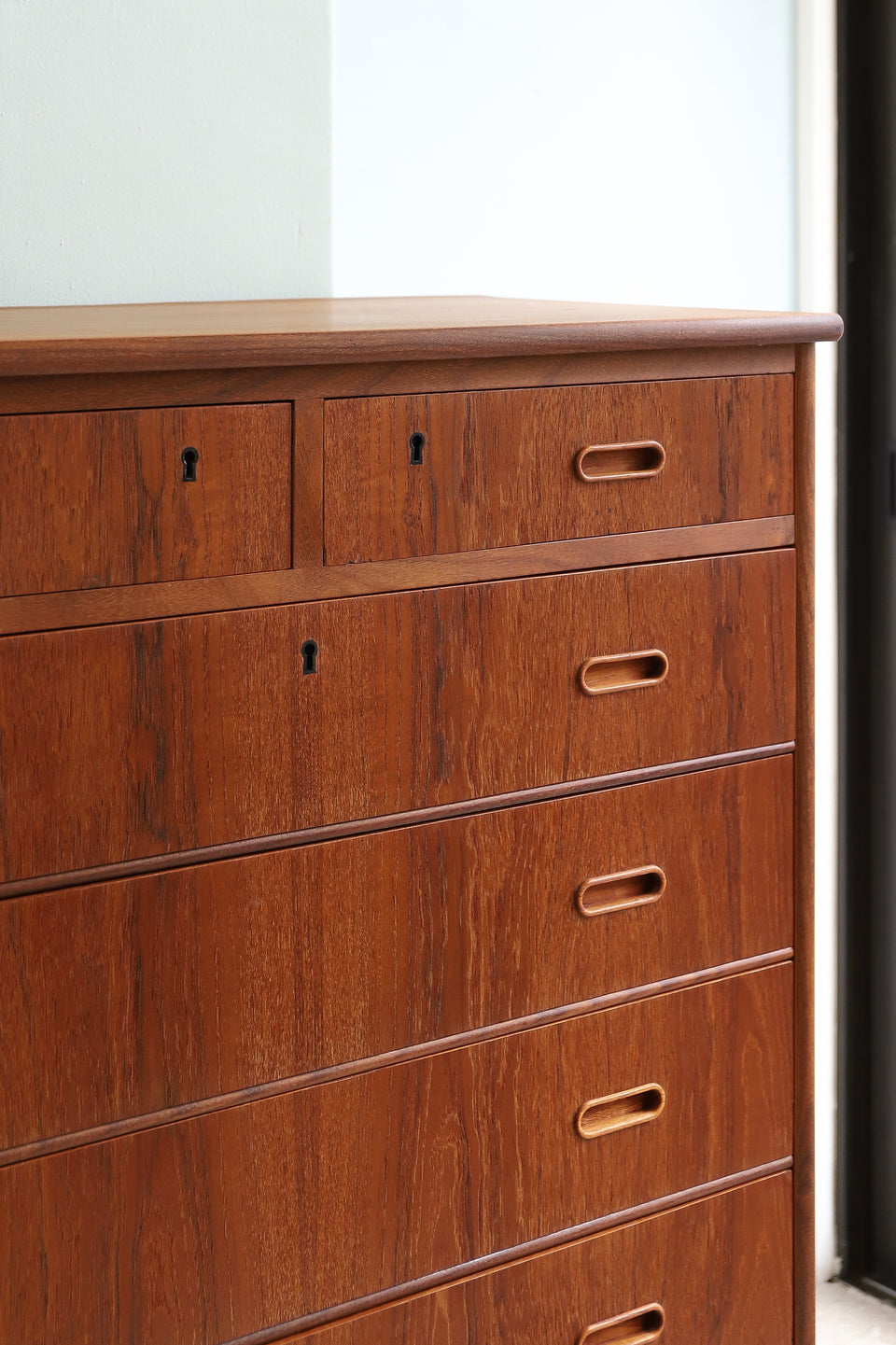 Danish Vintage High Chest 7Drawers/デンマークヴィンテージ ハイチェスト 7段 チーク材 北欧家具