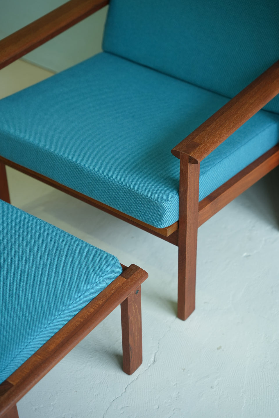 Illum Wikkelso Capella Easy Chair with Ottoman Niels Erik Eilersen/イルム・ヴィケルソー イージーチェア カペラ アイラーセン デンマークヴィンテージ