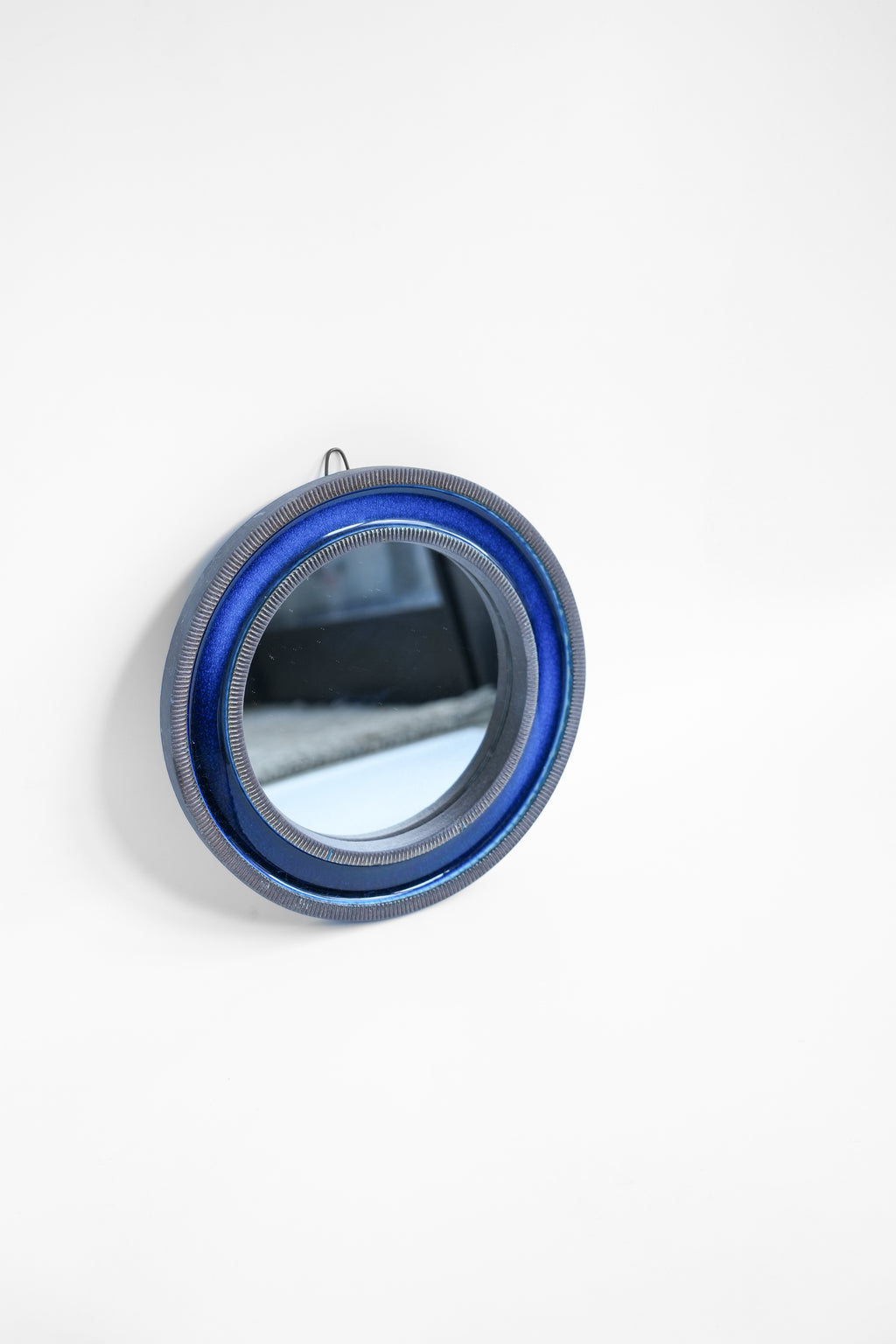 デンマークヴィンテージ ナブストラップ ウォールミラー 鏡 北欧