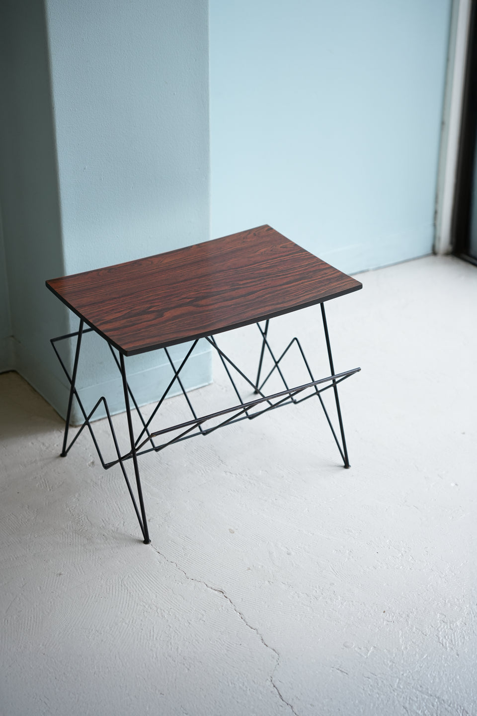 Midcentury Vintage Side Table with Magazine Rack/ミッドセンチュリーヴィンテージ サイドテーブル マガジンラック