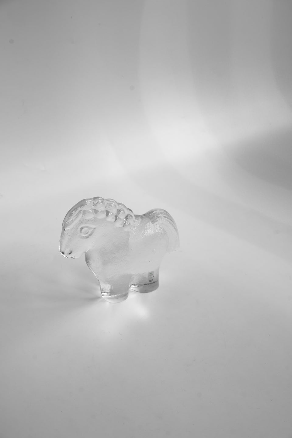 SKRUF Pony Glass Objet Lars Hellsten/スクルーフ ポニーのガラスオブジェ ラース・ヘルステン スウェーデンヴィンテージ