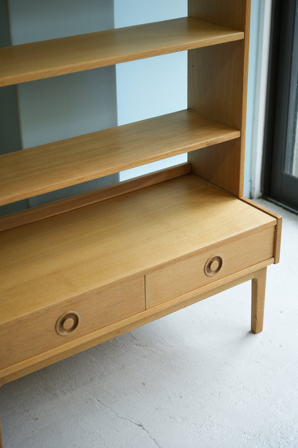 北欧ヴィンテージ オープンブックケース 本棚 オーク材/Scandinavian