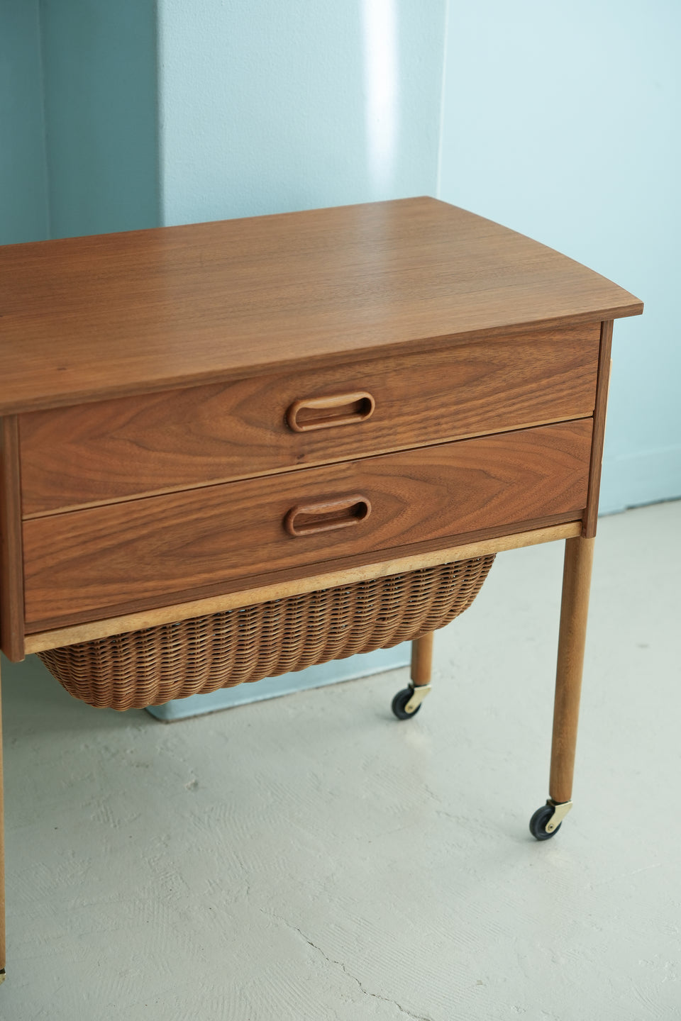 Sewing Wagon Side Table Danish Vintage/デンマークヴィンテージ ソーイングワゴン サイドテーブル 北欧家具