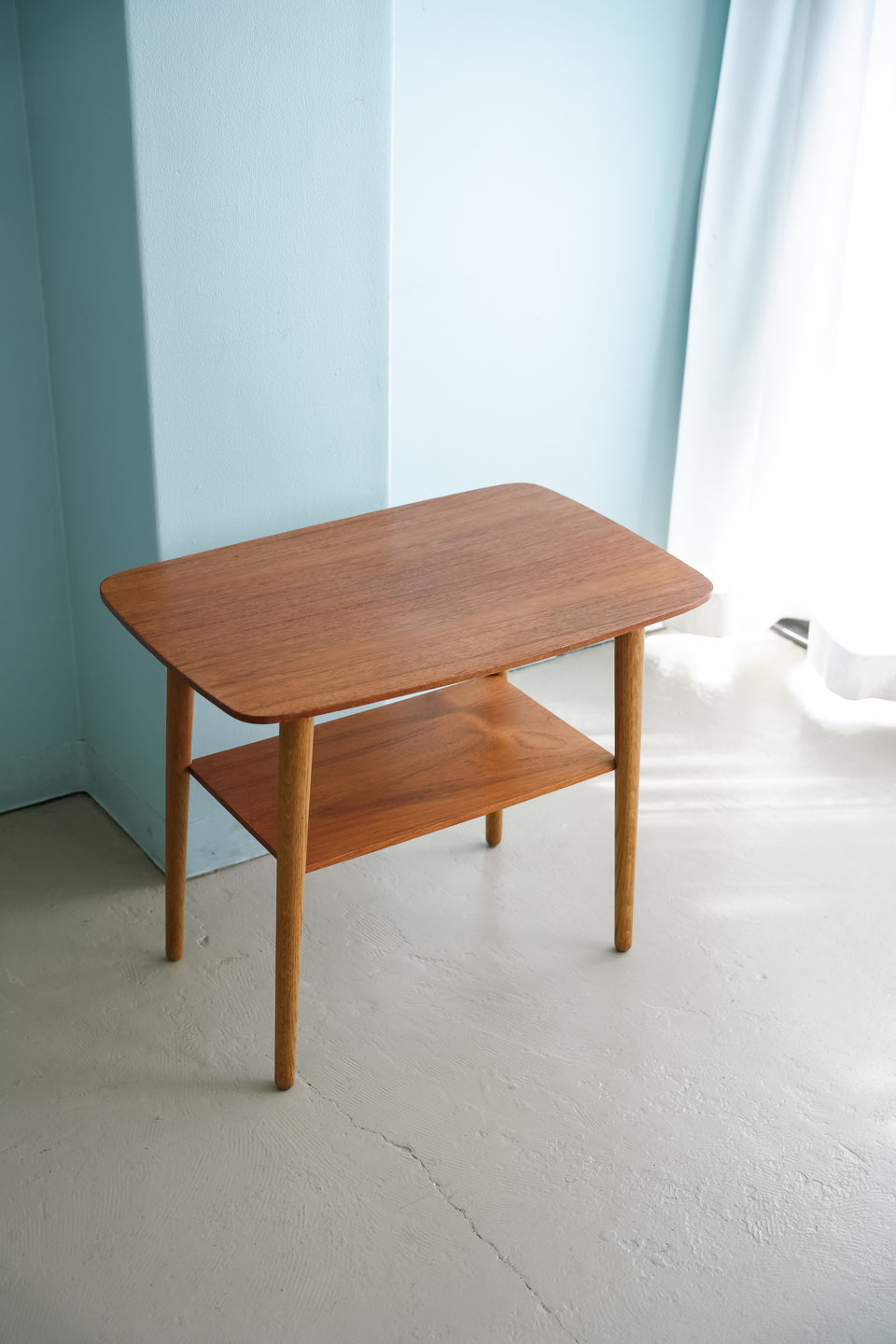 Side Table with Rack Danish Vintage/デンマークヴィンテージ サイドテーブル ラック付き