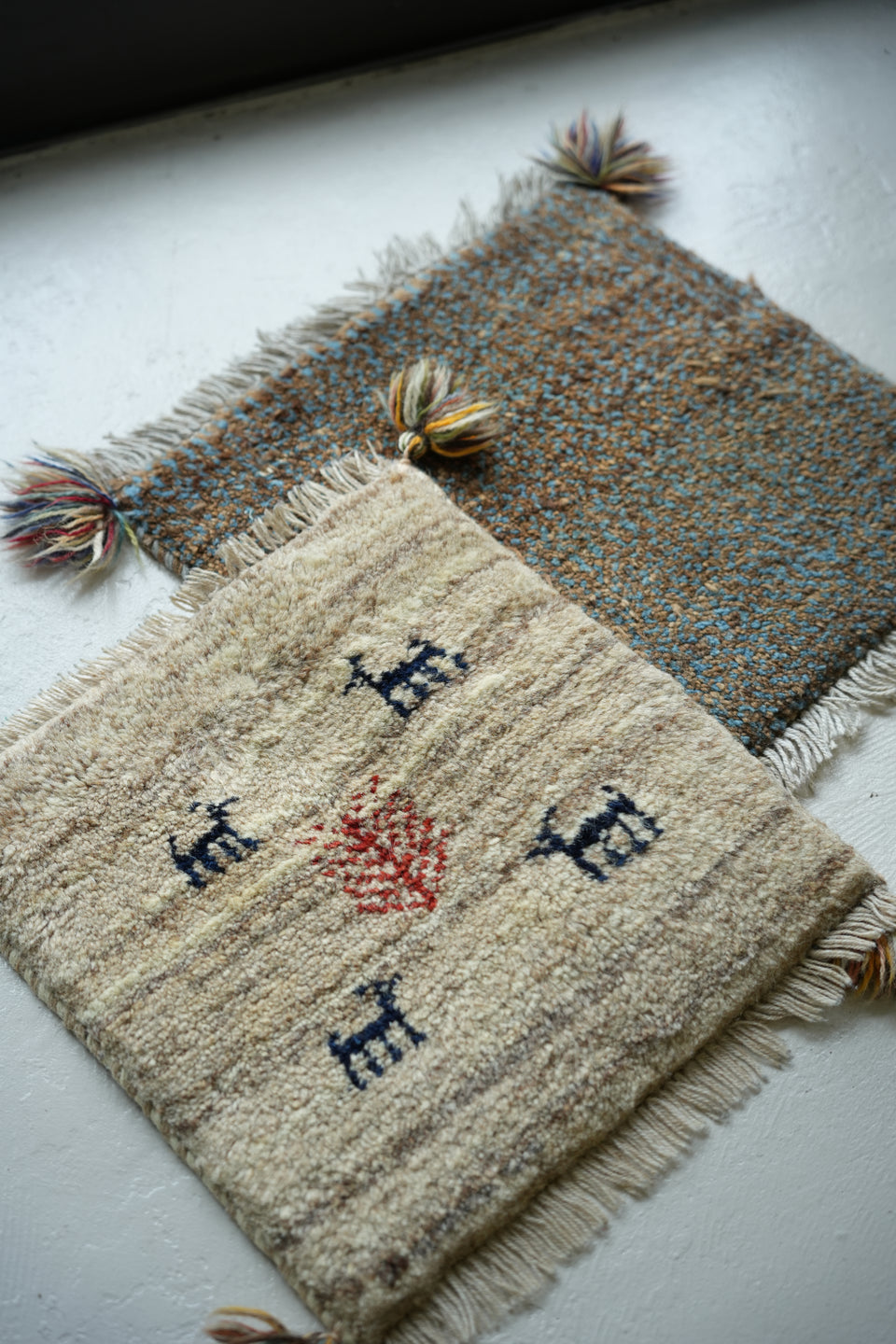 Small Gabbeh Rug/ギャッベ 絨毯 マット カーペット 敷物