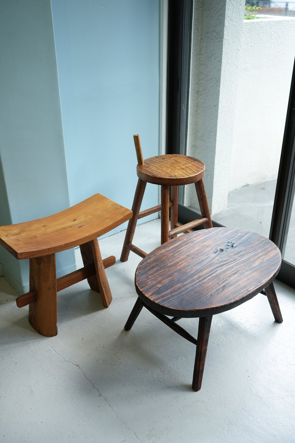 Solid Wood Low Table Stool/無垢材 ローテーブル スツール 民藝