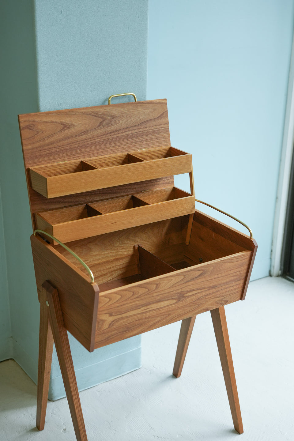 Swedish Vintage Sewing Box Side Table/スウェーデンヴィンテージ ソーイングボックス サイドテーブル 北欧家具