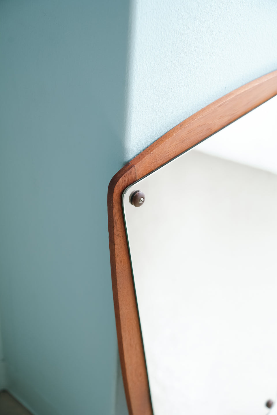 Teak Wall Mirror Danish Vintage/デンマークヴィンテージ ウォールミラー 鏡 チーク材 北欧インテリア