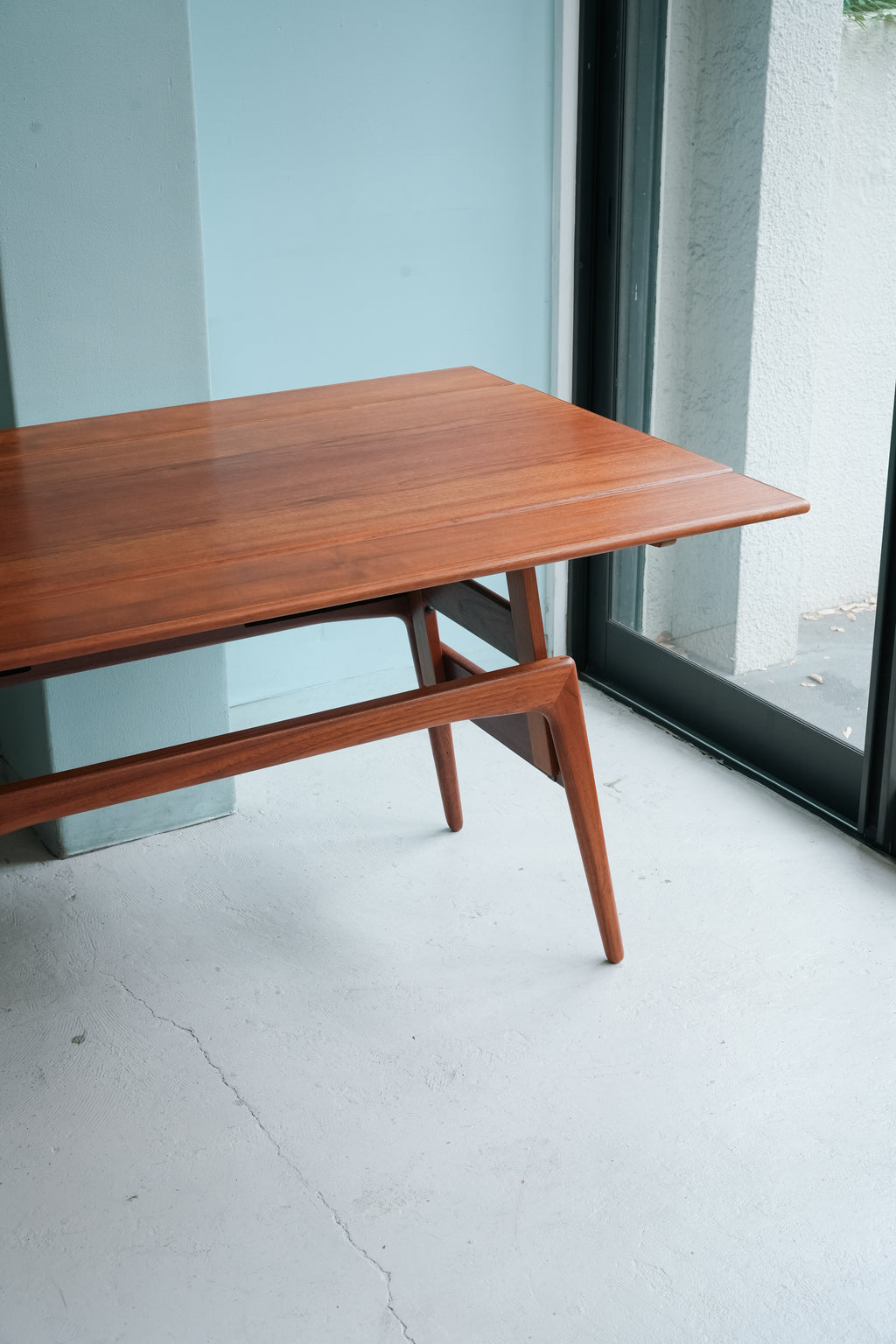 【ヴィンテージ家具】フランス アイボリー コーヒーテーブル Børge Mogensen(ボーエ・モーエンセン）コーヒーテーブル 折りたたみ式
