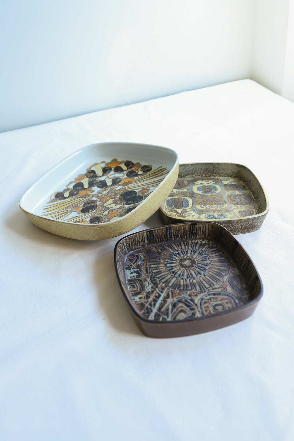 Vintage Royal Copenhagen Baca Siena Square Plate Tray/ロイヤルコペンハーゲン スクエアプレート トレイ バッカ シエナ
