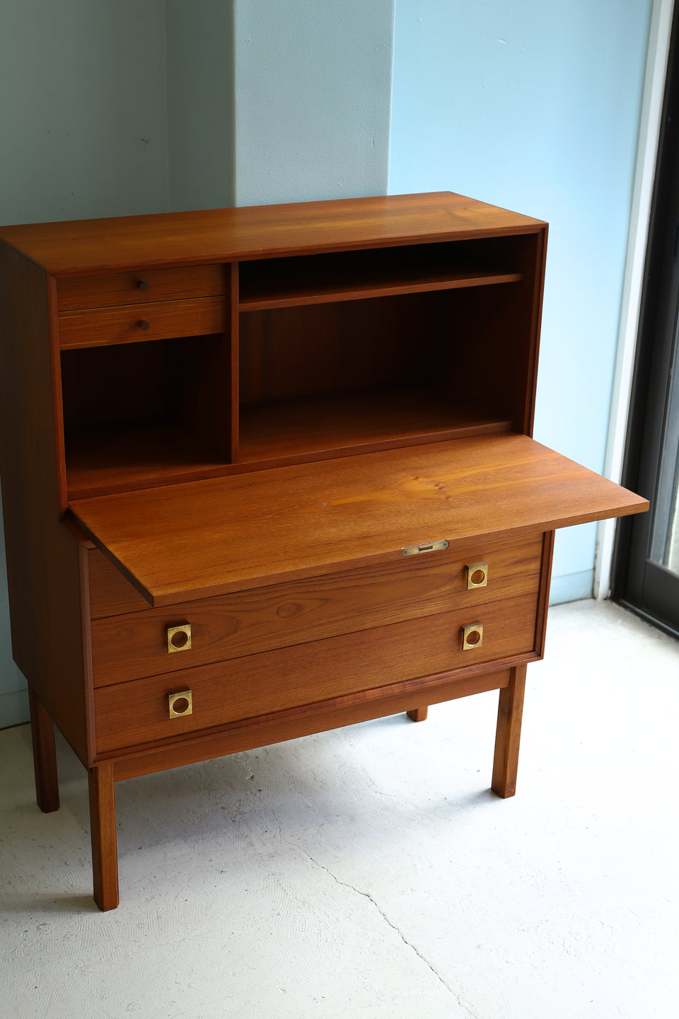 Writing Bureau Secretary Desk Danish Vintage/デンマークヴィンテージ ライティングビューロー チーク材 北欧家具