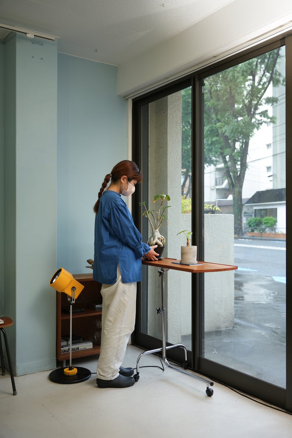 Adjustable Caster Table Danish Vintage /キャスターテーブル デンマークヴィンテージ チーク材