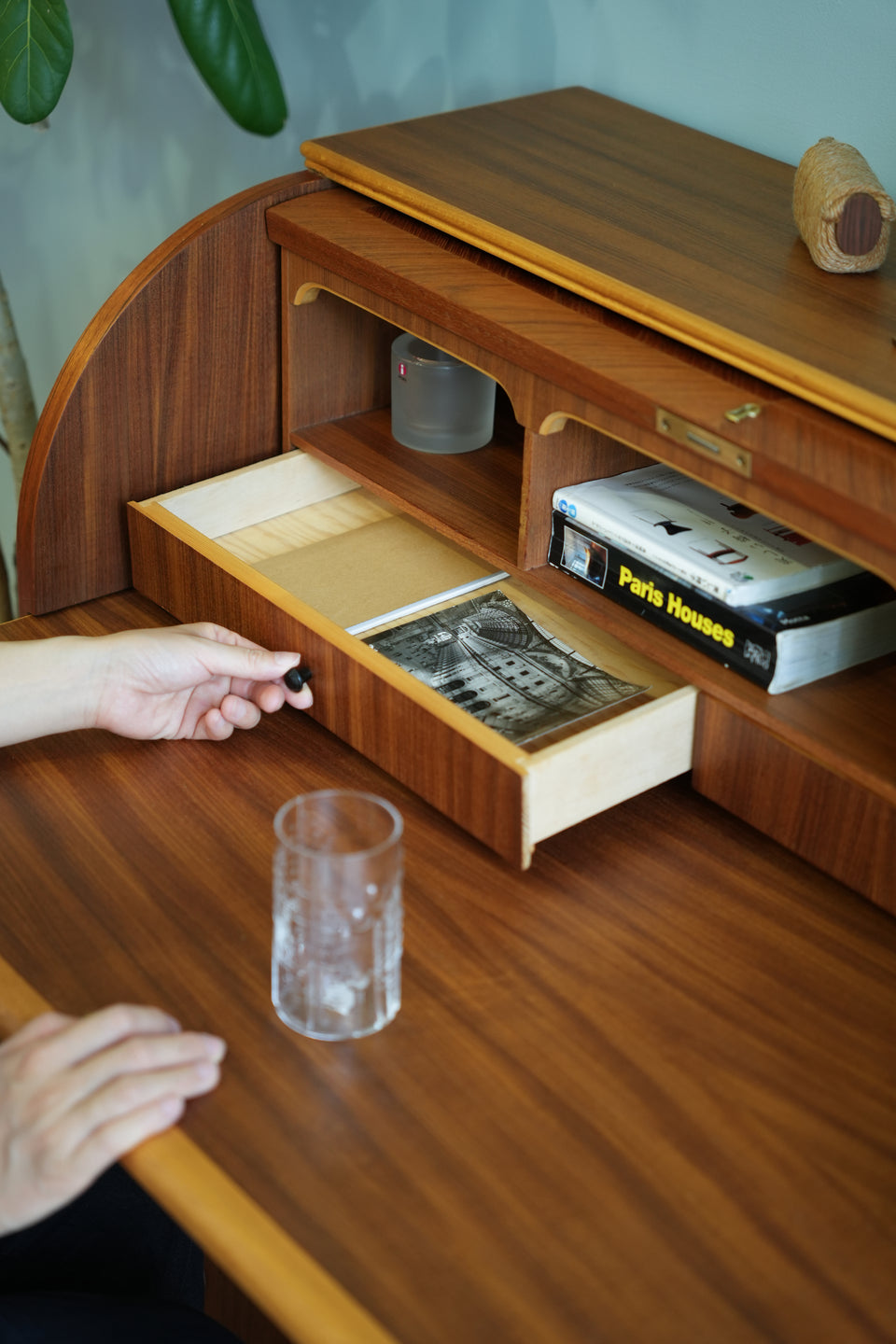 Rolltop Writing Bureau Swedish Vintage/スウェーデンヴィンテージ ロールトップ ライティングビューロー 北欧家具