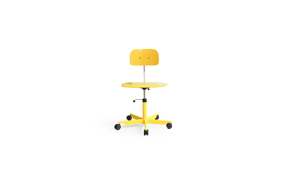 Vintage Jorgen Rasmussen Kevi Chair Yellow/ヴィンテージ ケヴィ キャスターチェア ヨルゲン・ラスムッセン 北欧デザイン