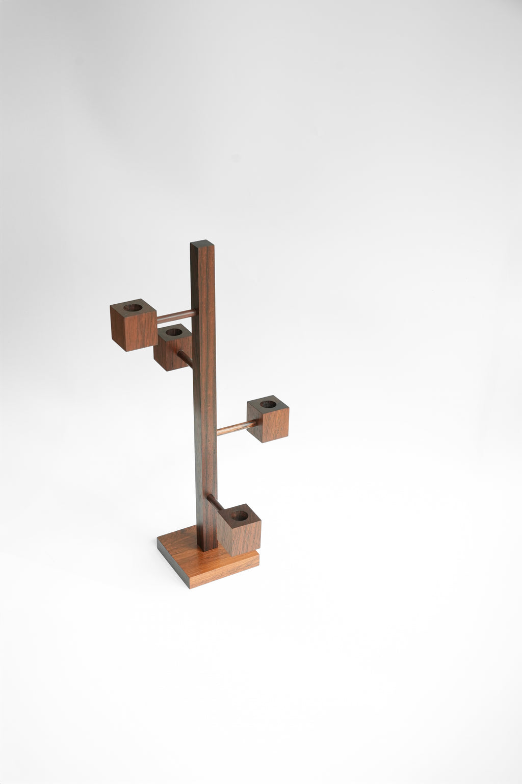 デンマーク　キャンドルスタンド　キャンドルホルダー　ヴィンテージ ビンテージ】デンマーク製 チーク キャンドル ホルダー