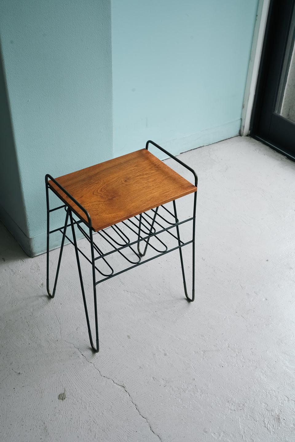 Danish Vintage Side Table Teak & Iron/デンマークヴィンテージ サイドテーブル チーク材 アイアン 北欧家具