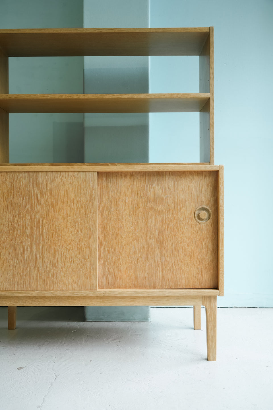 Scandinavian Vintage Oakwood Bookcase Open Shelf/北欧ヴィンテージ ブックケース オープンシェルフ オーク材 本棚