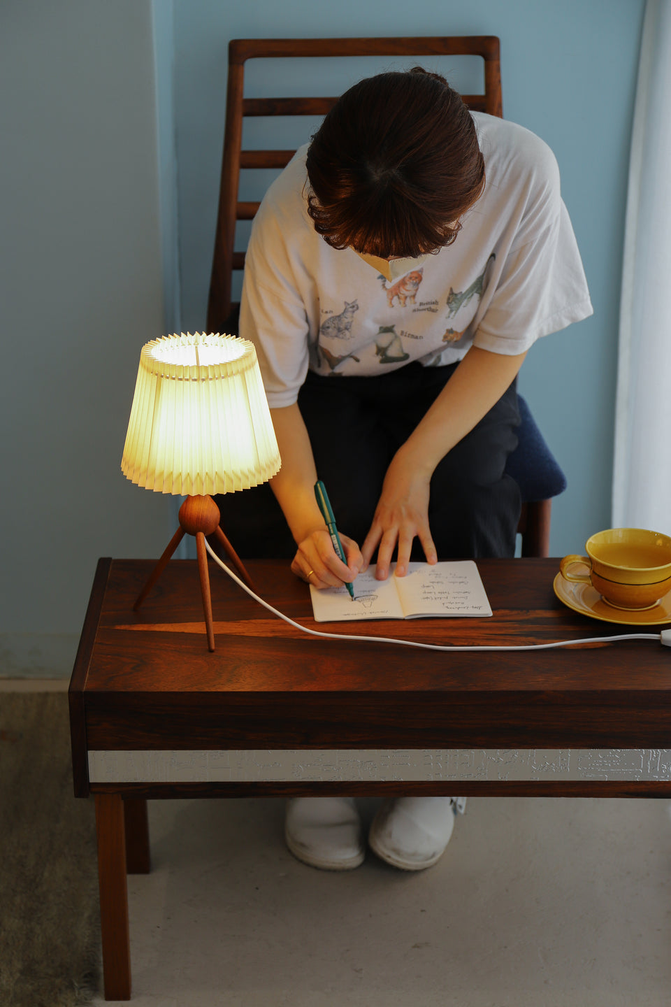 Teakwood Tripod Table Lamp Danish Vintage/デンマークヴィンテージ テーブルランプ チーク材 間接照明 北欧インテリア