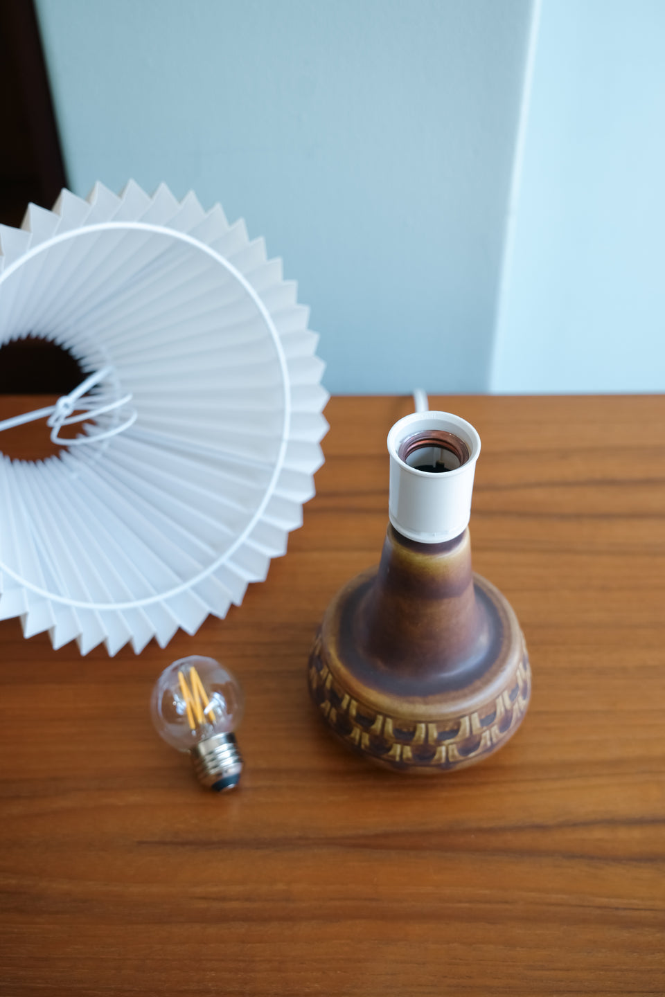 Vintage Søholm Table Lamp Model 1217 Brown/スーホルム ブラウン テーブルランプ 間接照明