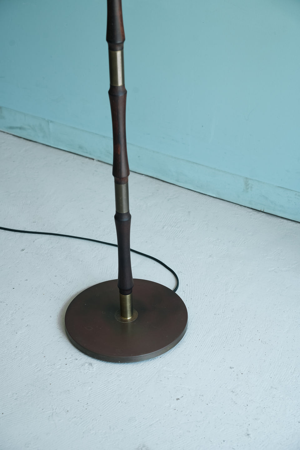 Danish Vintage Rosewood Brass Floor Stand Light/デンマークヴィンテージ フロアスタンドライト ローズウッド材 北欧インテリア