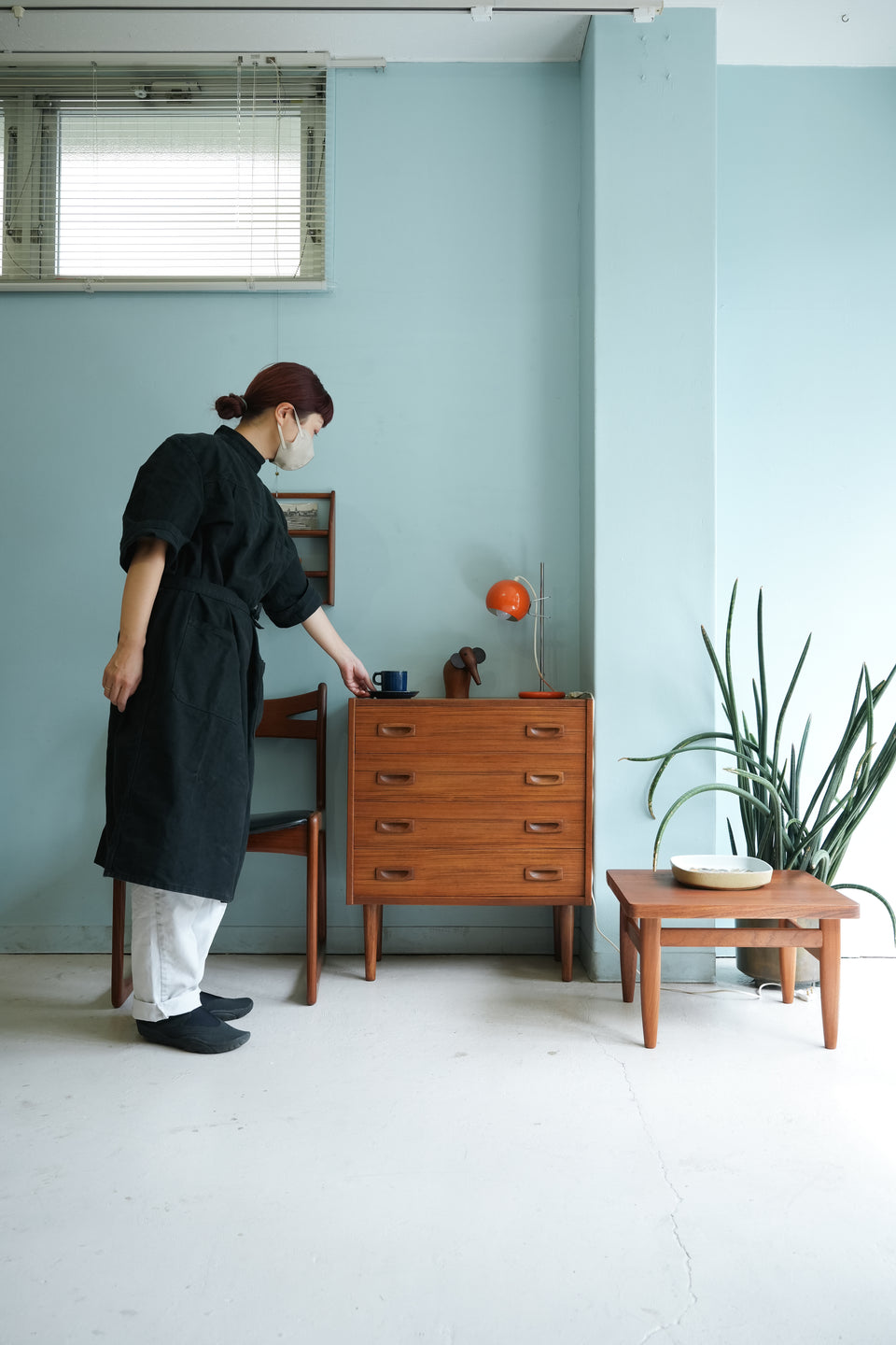 Danish Vintage Teakwood 4drawer Chest/デンマークヴィンテージ 4段チェスト チーク材 収納 北欧家具