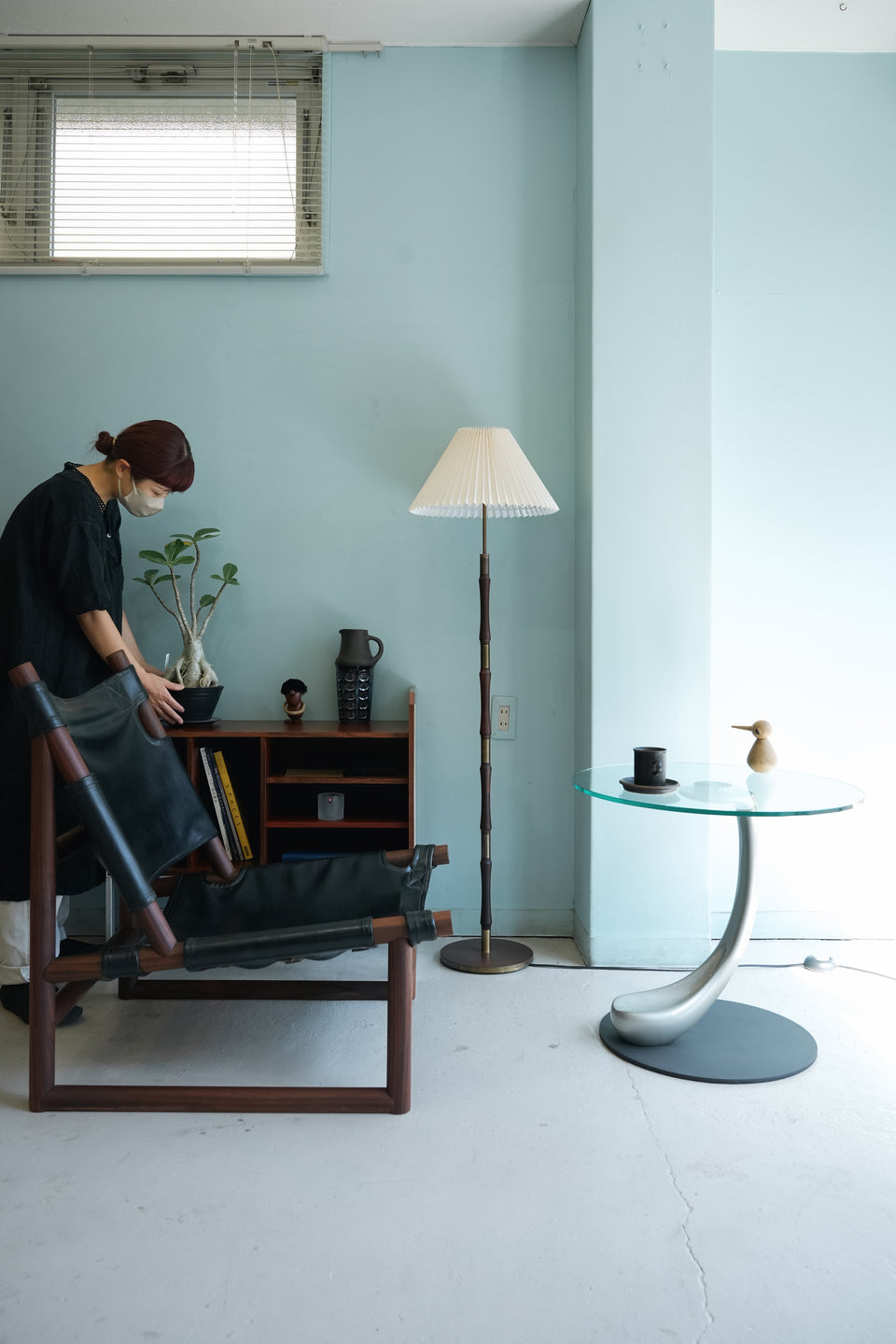 Danish Vintage Rosewood Brass Floor Stand Light/デンマークヴィンテージ フロアスタンドライト ローズウッド材 北欧インテリア