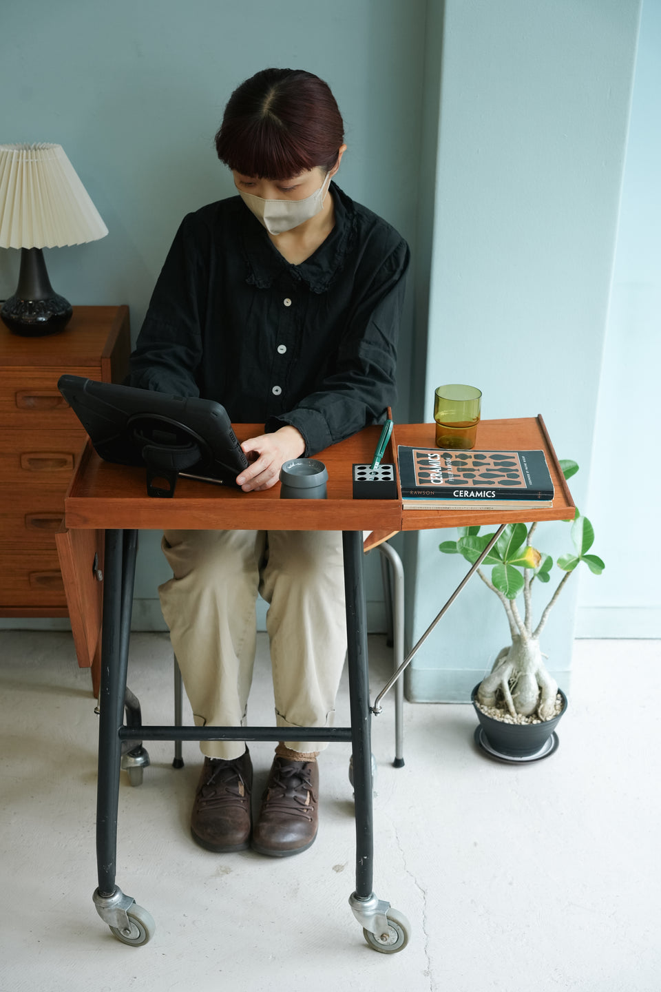 Danish Vintage Butterfly Caster Table/デンマークヴィンテージ バタフライキャスターテーブル 北欧家具