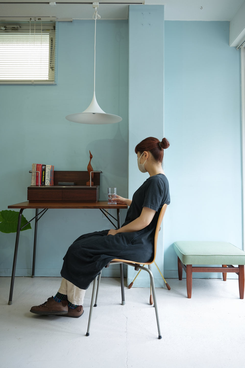 Vintage Rosewood Cassette Tape Drawer Cabinet/ヴィンテージ カセットテープ 卓上キャビネット ローズウッド材
