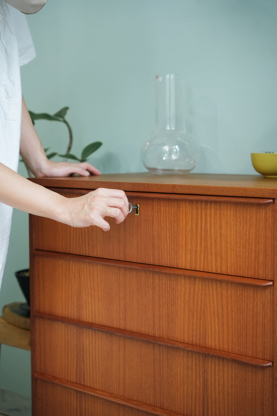 Danish Vintage 4drawer Chest Teakwood/デンマークヴィンテージ 4段チェスト チーク材 北欧家具