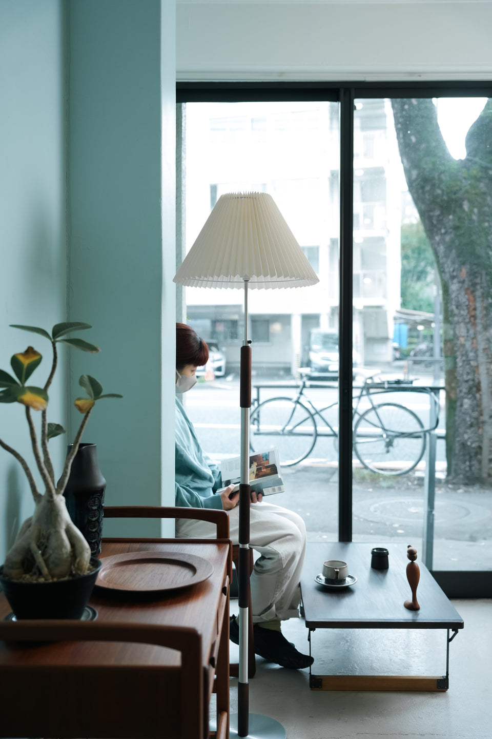 Danish Vintage Floor Stand Light Rosewood × Metal/デンマークヴィンテージ フロアスタンドライト ローズウッド材 照明 北欧インテリア