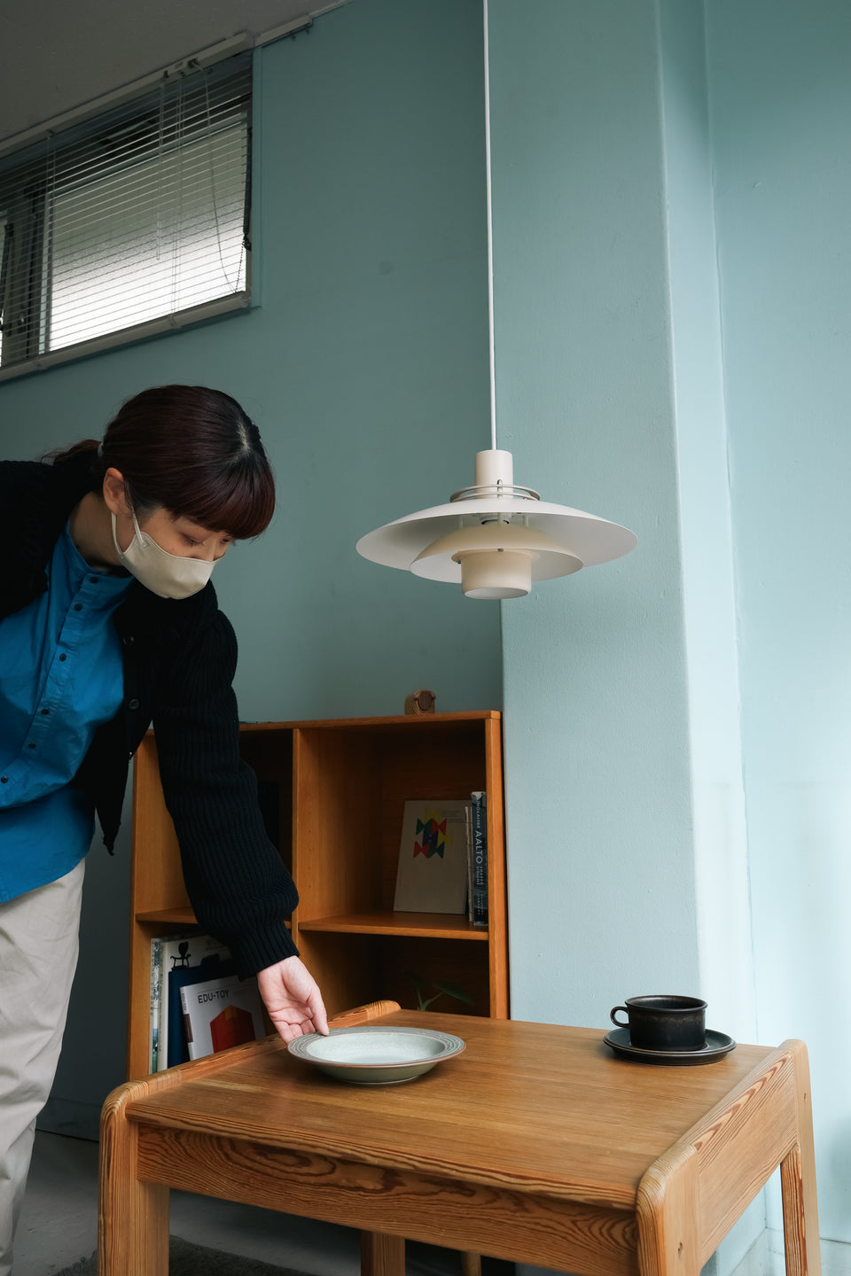 Danish Vintage Form-Light Pendant Light Soft Pink Color/デンマークヴィンテージ フォームライト ペンダントライト 照明 北欧インテリア