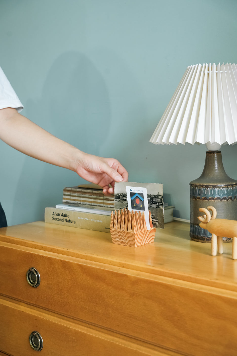Finnish Vintage J.K. Pohjola Pencil Holder/フィンランドヴィンテージ 木製ペンシルホルダー 北欧インテリア