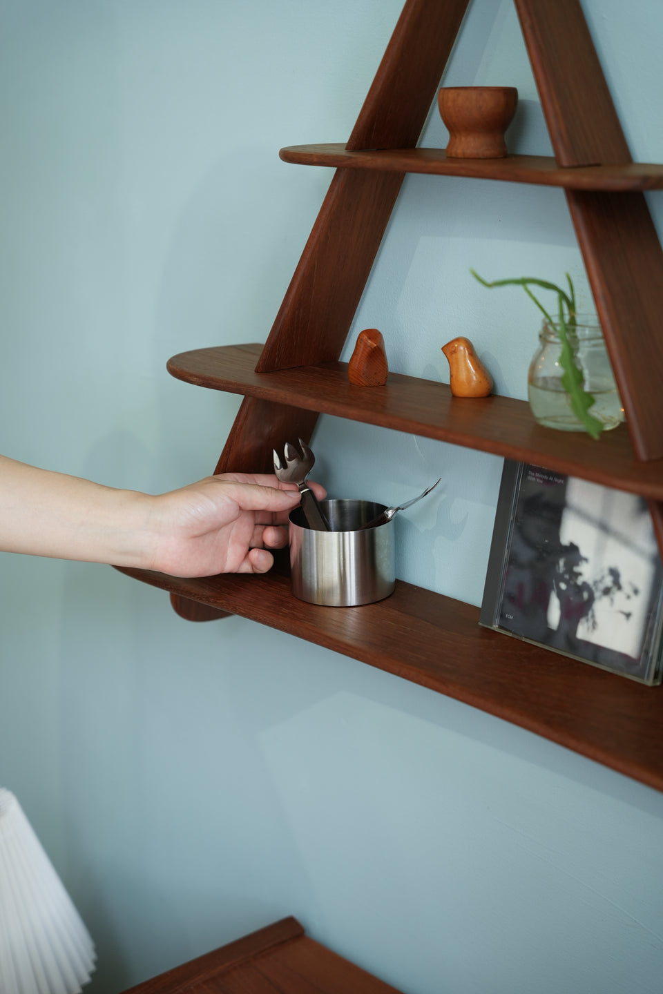Triangle Shelf Amagerhylde Danish Vintage/デンマークヴィンテージ ウォールシェルフ アマーシェルフ チーク材 北欧インテリア