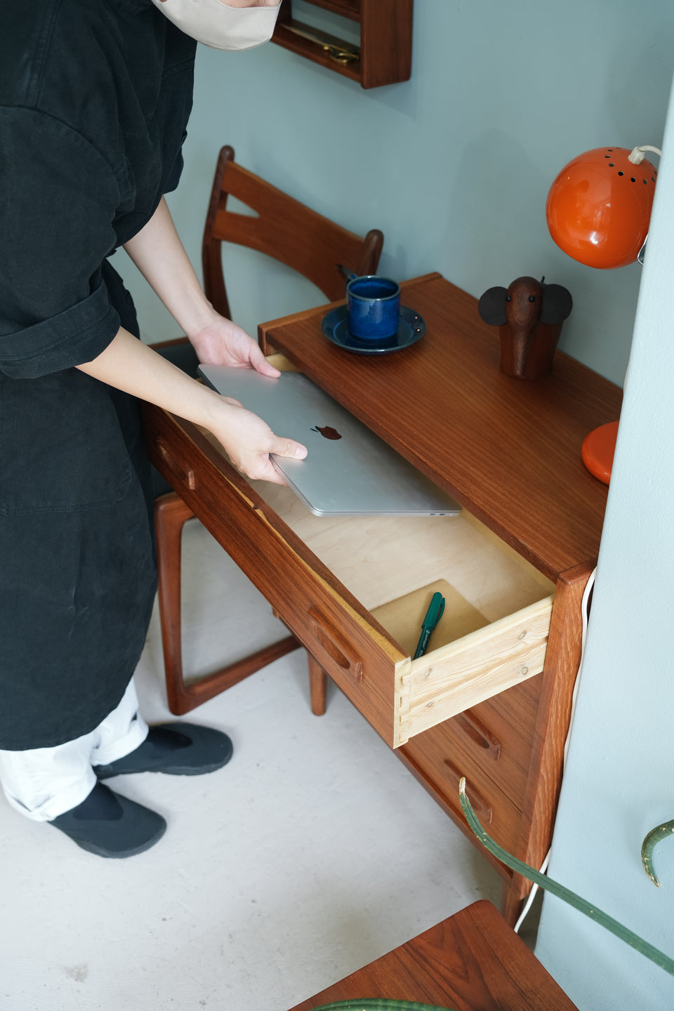 Danish Vintage Teakwood 4drawer Chest/デンマークヴィンテージ 4段チェスト チーク材 収納 北欧家具