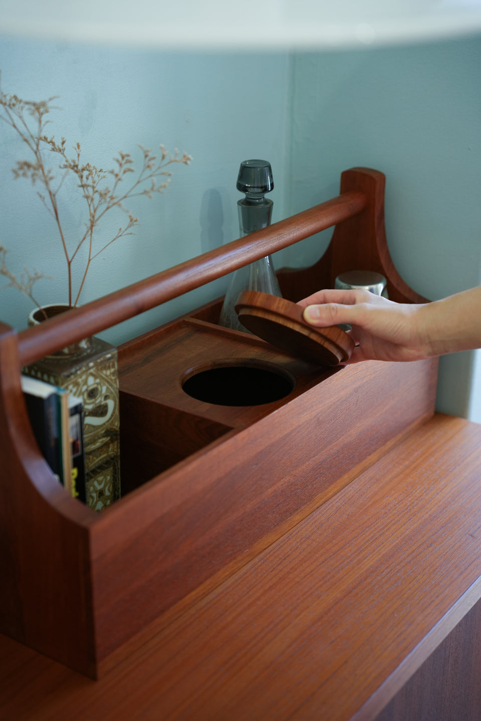 Danish Vintage NISSEN Bar Caddy Teakwood/デンマークヴィンテージ ニッセン バーキャディー チーク材 北欧インテリア