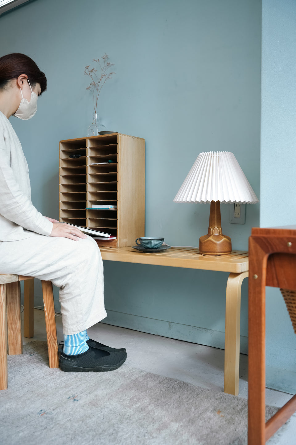 Danish Vintage Soholm Brown Table Lamp Einar Johansen/スーホルム テーブルランプ 照明 エイナー・ヨハンセン デンマークヴィンテージ 北欧インテリア