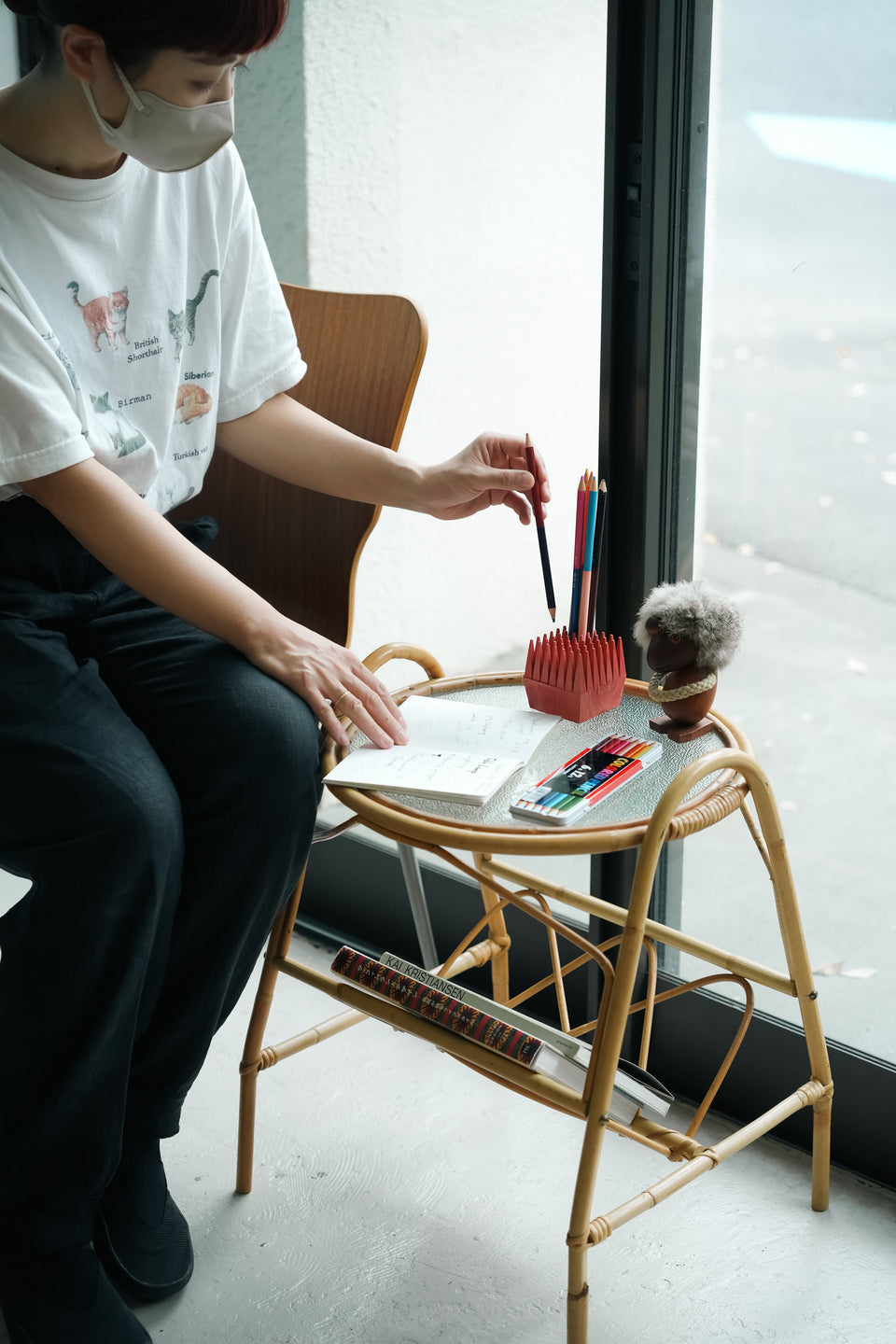 Finnish Vintage J.K. Pohjola Pencil Holder/フィンランドヴィンテージ 木製ペンシルホルダー 北欧インテリア
