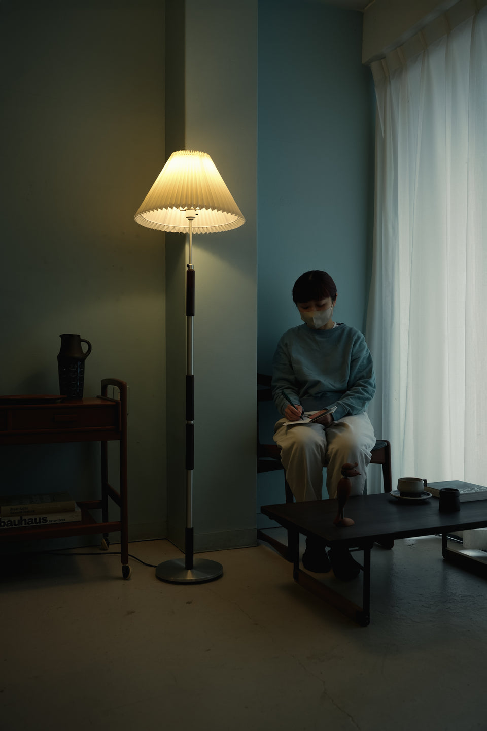 Danish Vintage Floor Stand Light Rosewood × Metal/デンマークヴィンテージ フロアスタンドライト ローズウッド材 照明 北欧インテリア