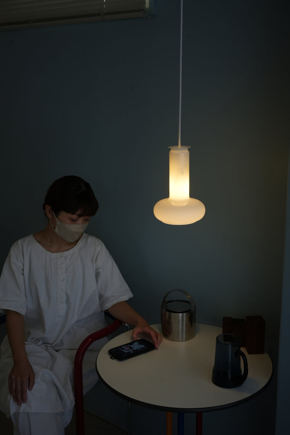 Holmegaard Pendant Light Blues Small Danish Vintage/デンマークヴィンテージ ホルムガード ペンダントライト ブルース シセ・ヴェアナー 北欧インテリア