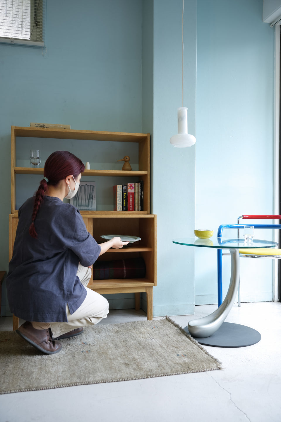 Scandinavian Vintage Oakwood Bookcase Open Shelf/北欧ヴィンテージ ブックケース オープンシェルフ オーク材 本棚