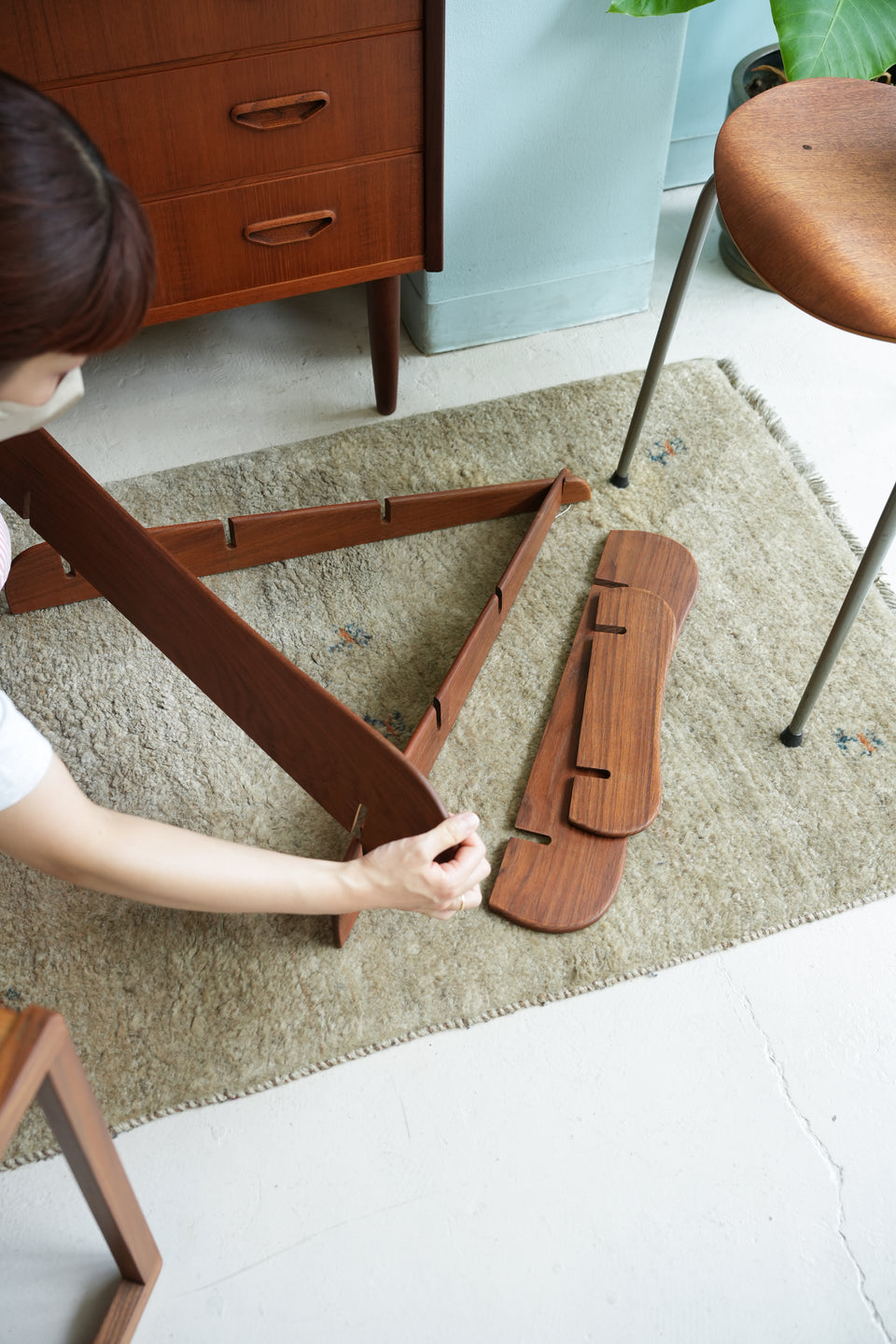 Triangle Shelf Amagerhylde Danish Vintage/デンマークヴィンテージ ウォールシェルフ アマーシェルフ チーク材 北欧インテリア