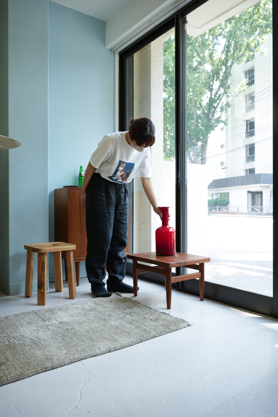 Vintage Teakwood Small Low Table/ヴィンテージ スモールローテーブル チーク材 レトロモダン