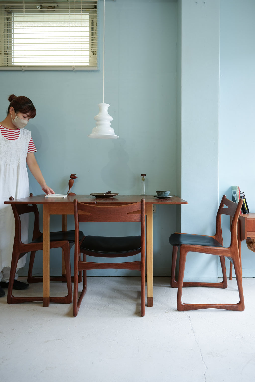 デンマークヴィンテージ ダイニングチェア 椅子 チーク材 北欧家具