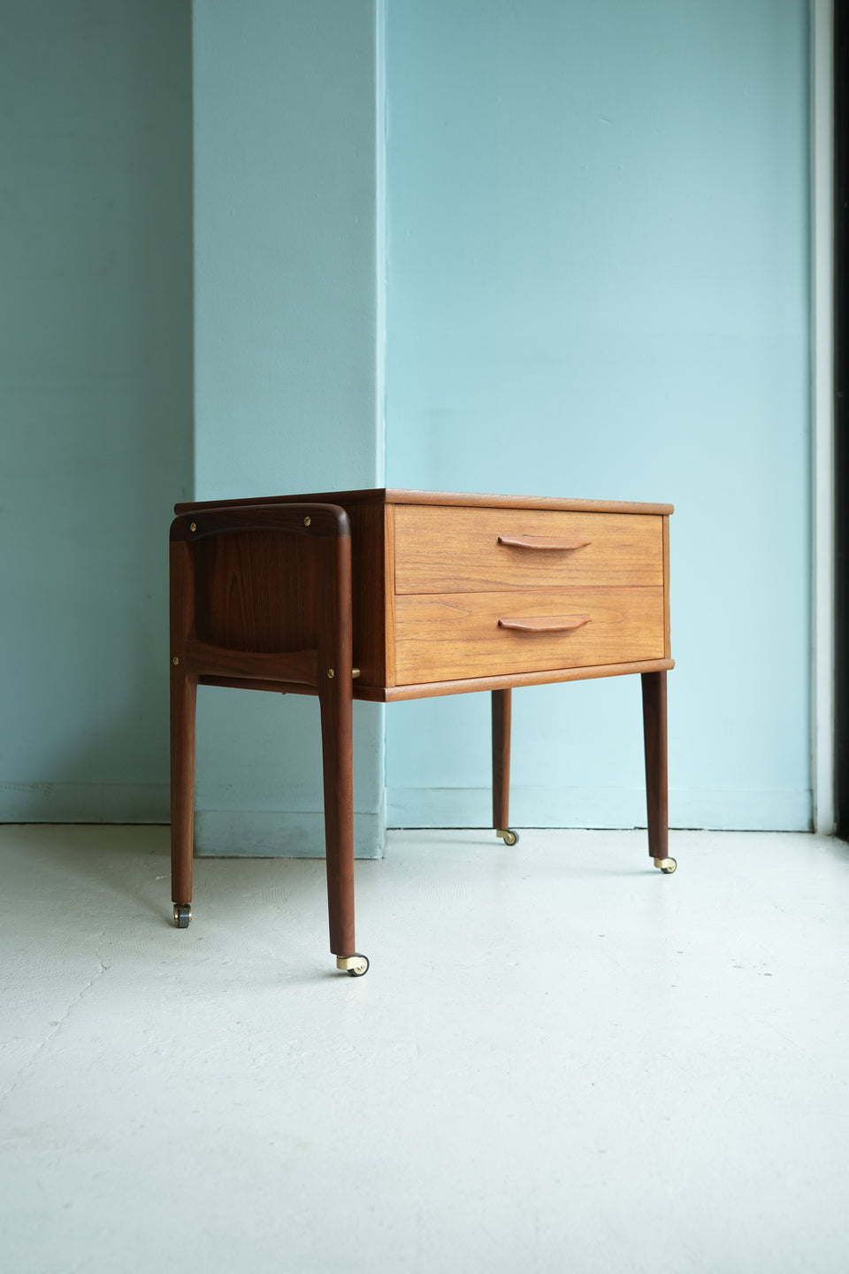 Danish Vintage Sewing Wagon Side Chest/デンマークヴィンテージ ソーイングワゴン サイドチェスト 北欧家具