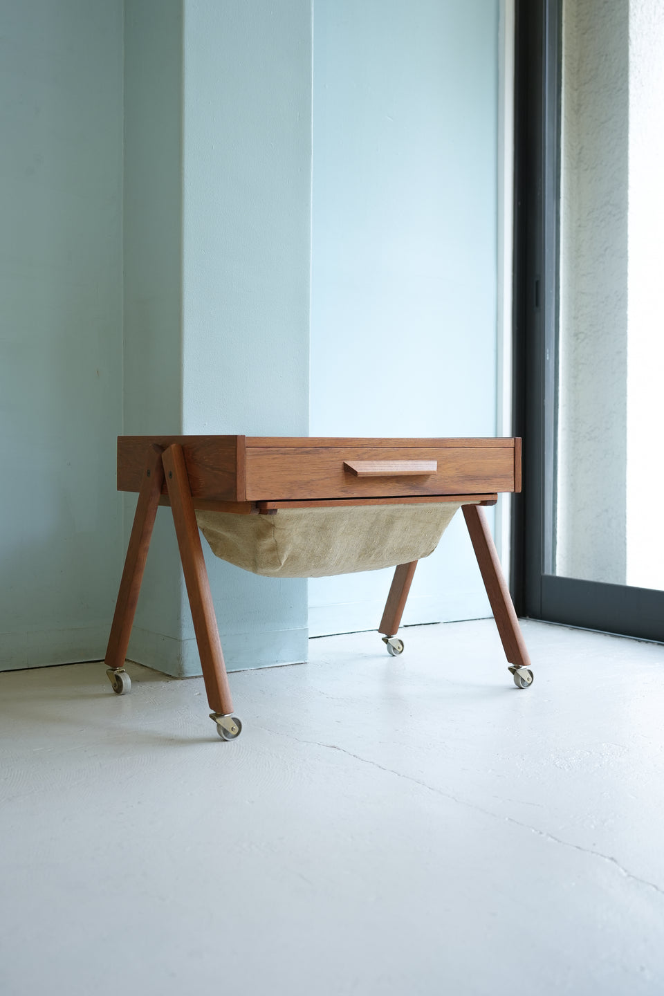 Danish Vintage Sewing Wagon Table/デンマークヴィンテージ ソーイングワゴン サイドテーブル 北欧家具