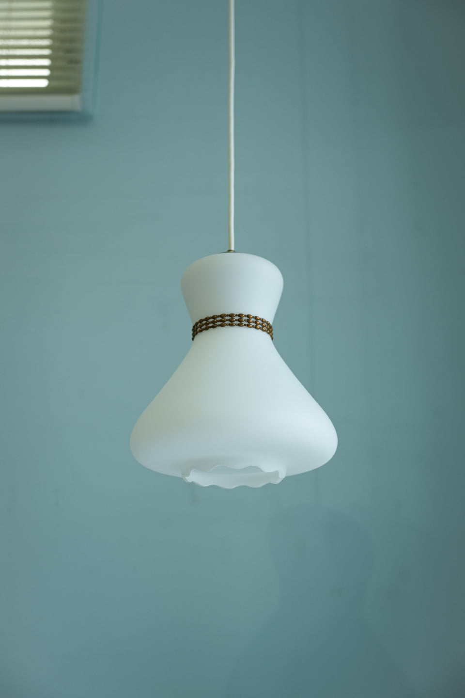 Danish Vintage Frost Glass Pendant Light/デンマークヴィンテージ ペンダントライト フロストガラス 照明 北欧インテリア