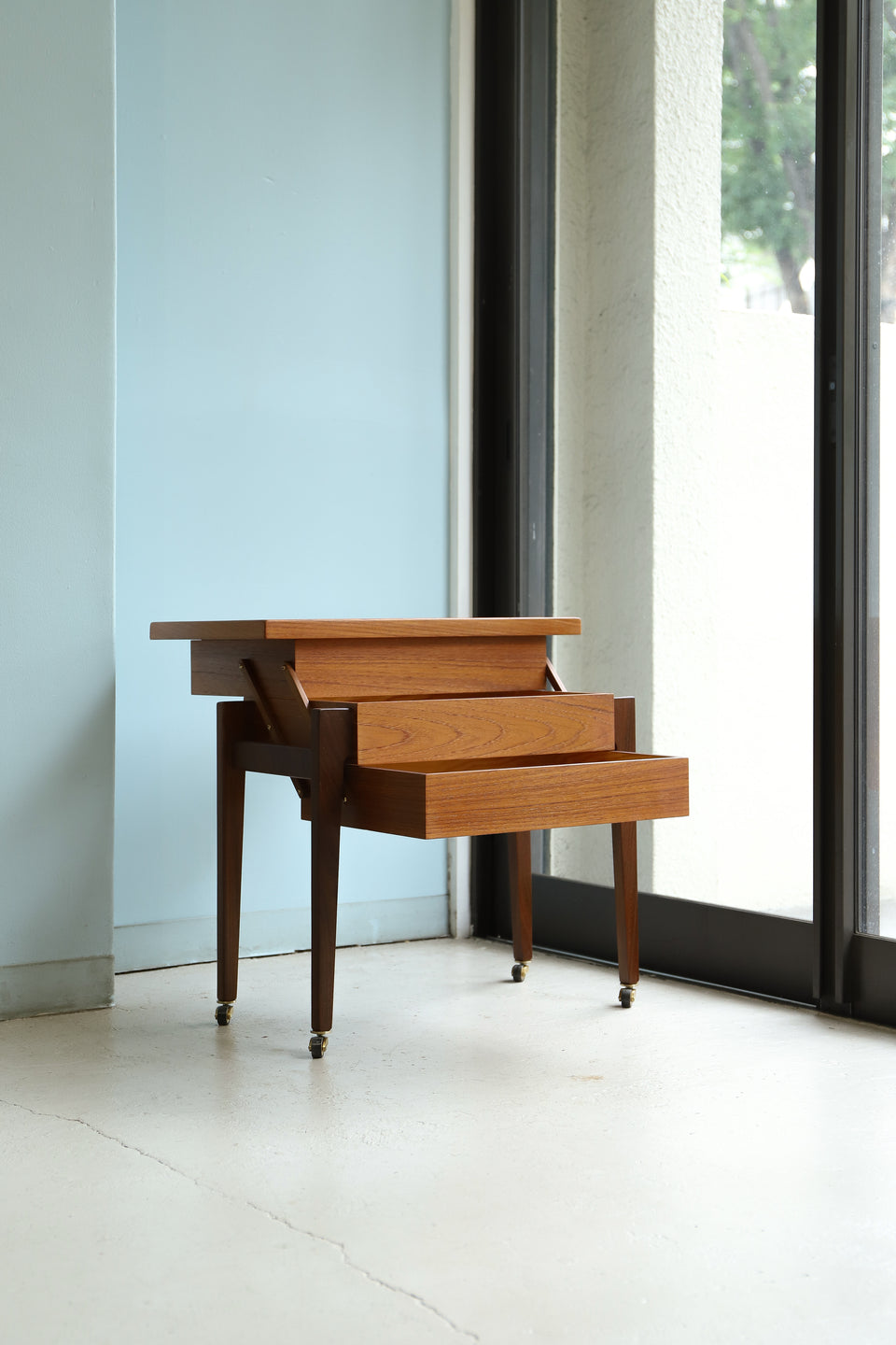 Danish Vintage Sewing Wagon Table/デンマークヴィンテージ ソーイングワゴンテーブル 北欧家具