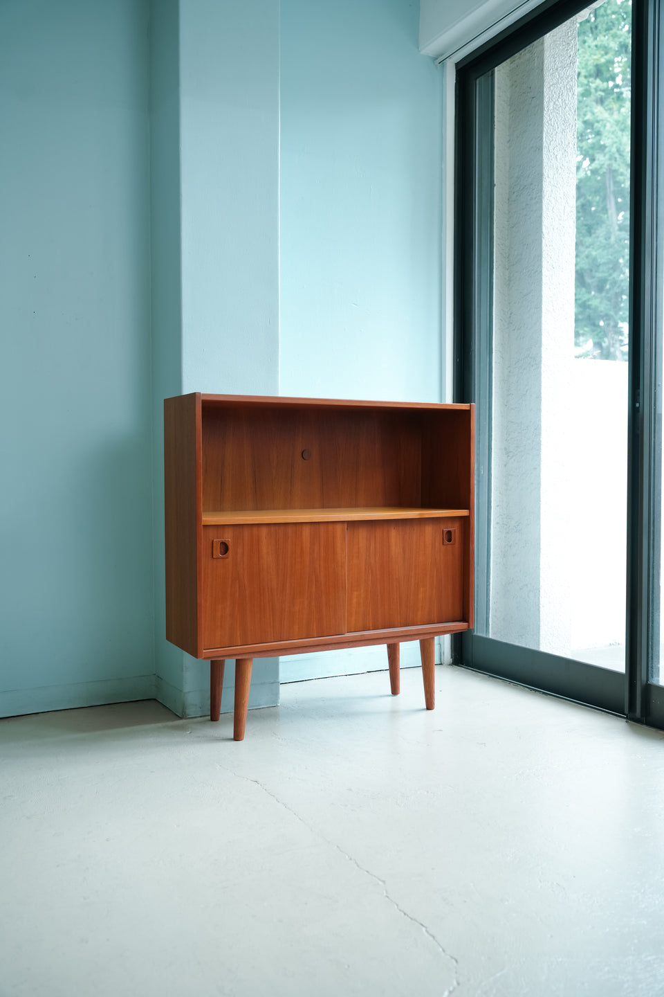 Danish Vintage Teak Bookcase Slide Door/デンマークヴィンテージ ブックケース チーク材