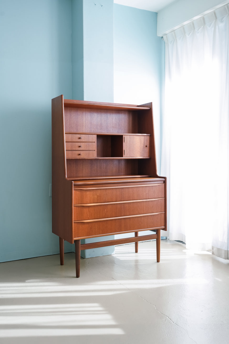 Danish Vintage Teak Writing Bureau Dresser/デンマークヴィンテージ ライティングビューロー ドレッサー チーク材 北欧家具