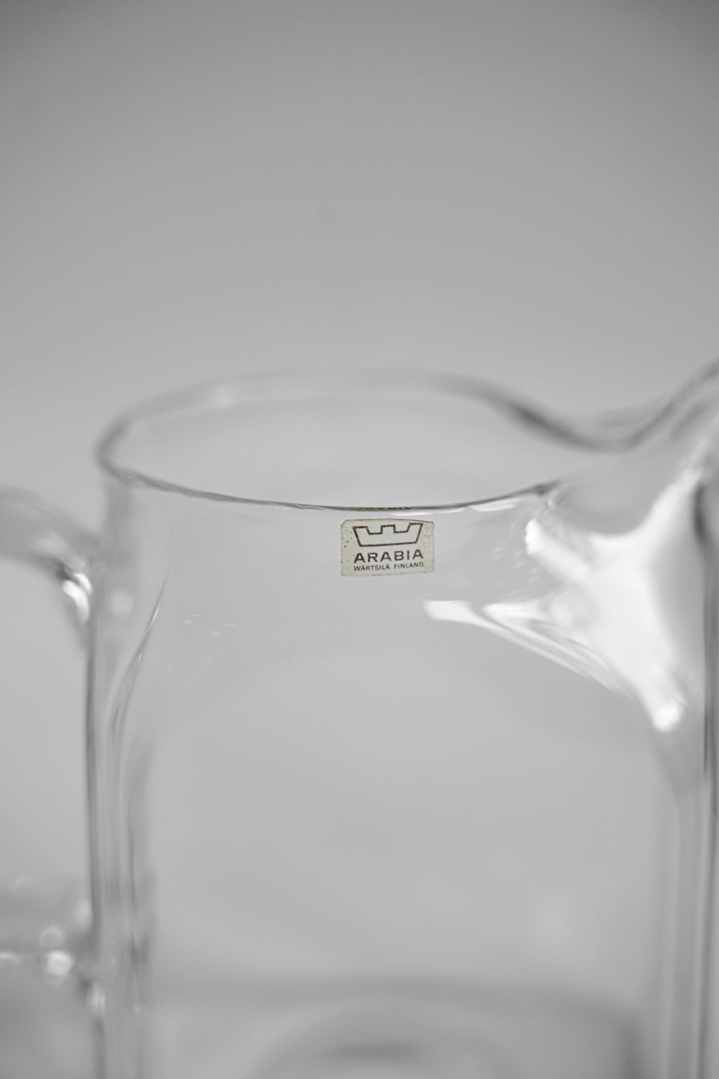 フィンランドヴィンテージ アラビア ガラス ジャグ 北欧インテリア